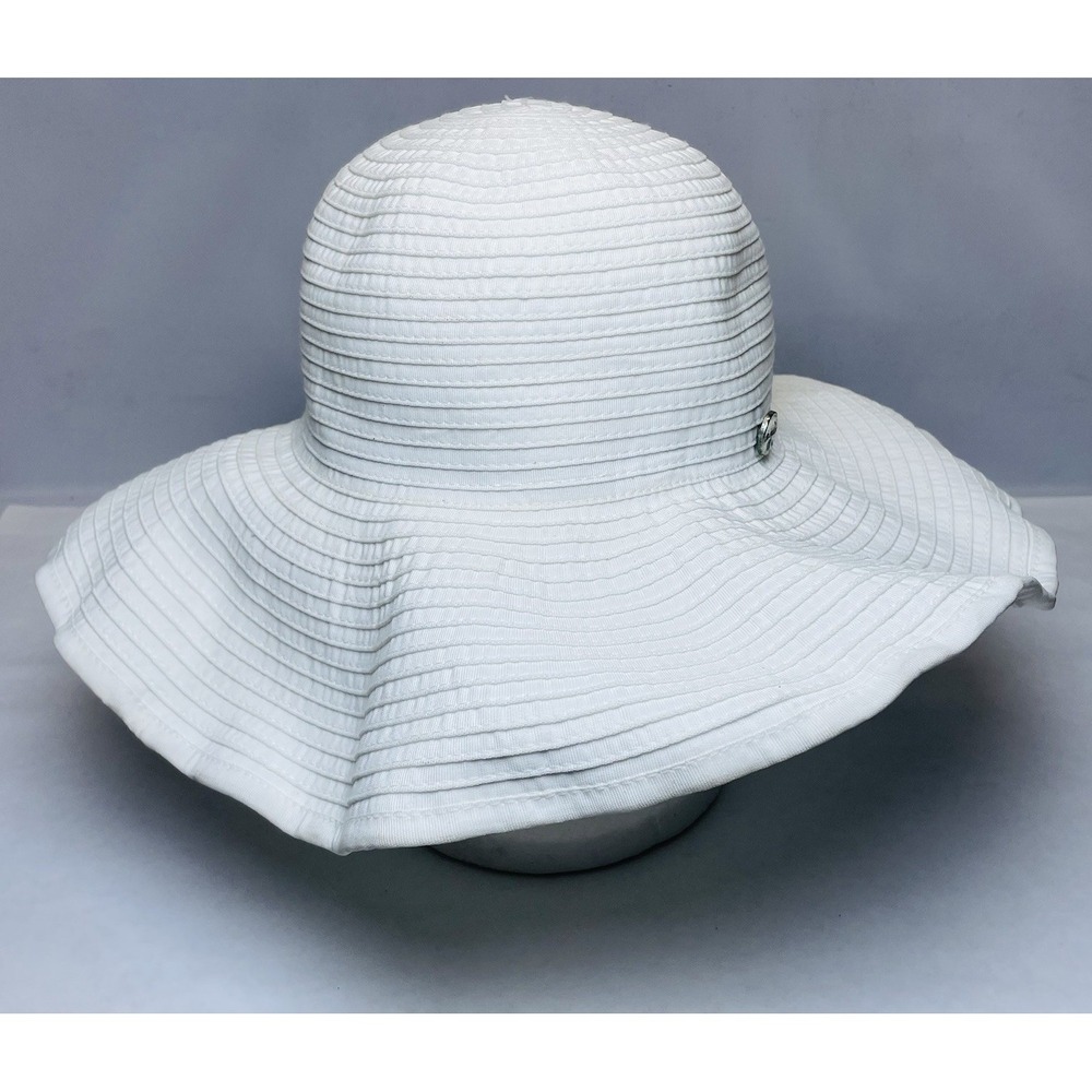 Seafolly Australia Hat Wide Brim Women's Hat Beach Travel One Size White